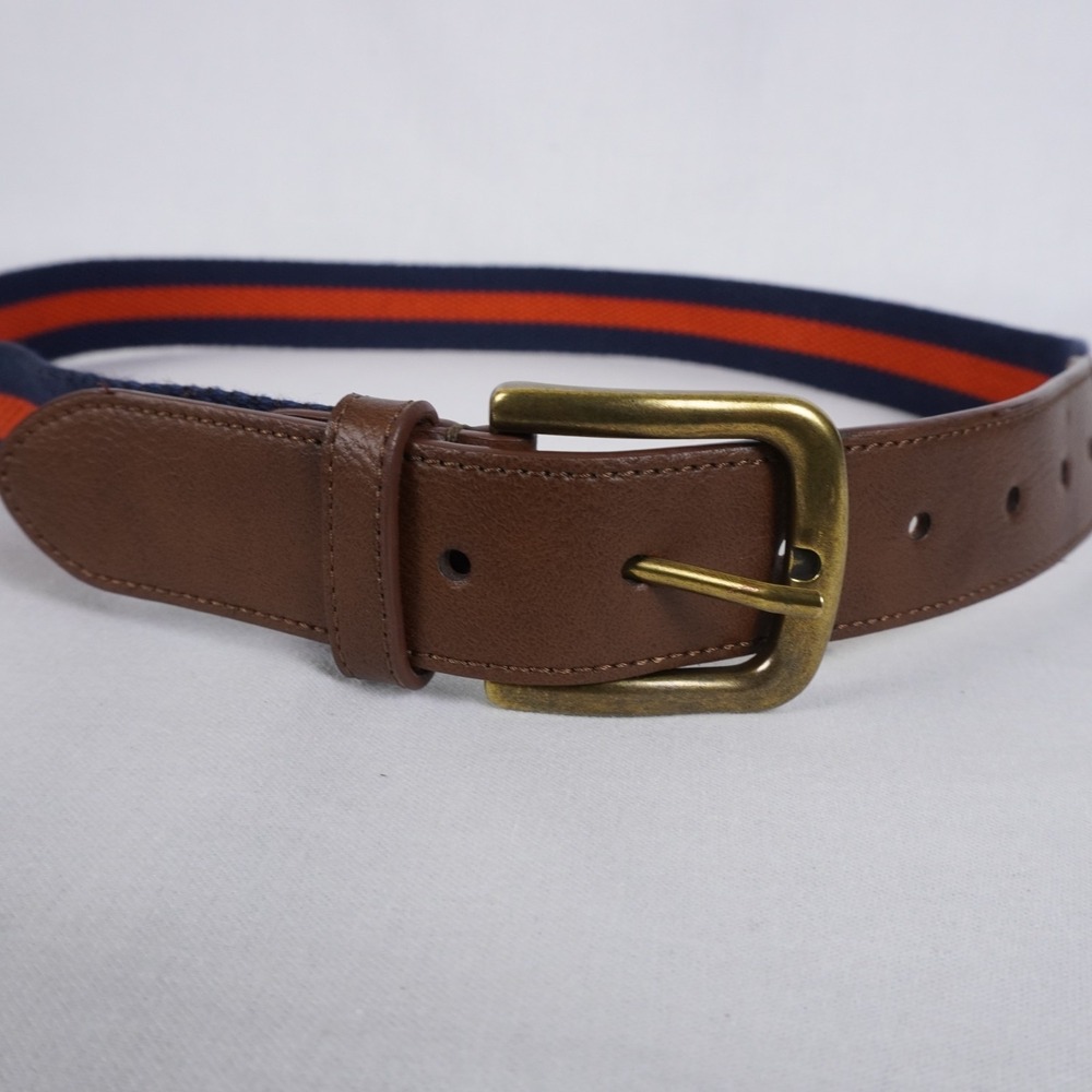 Chaps Ralph Lauren Brown Genuine Leather Belt w/ Solid Brass Buckle Size 36